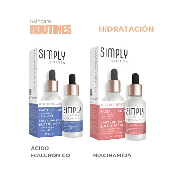 Set Acido Hialuronico 2% y Niacinamida 7% Simply Solution