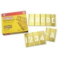 thumbnail image 2 of (2 pack) C.H. Hanson Brass Stencil Letter & Number Sets, Brass, 1 in - 1 SET (337-10068), 2 of 5