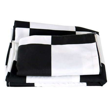 Bedroom Square Grid Pattern Soft Bed Sheet Pillow Cover Bedding Set Full Size Canada - Black And White Square Grid Bedding Bedroom Square Grid Pattern Soft Bed Sheet Pillow Cover Bedding Set Full Size Canada - Black And White Square Grid Bedding