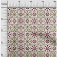 thumbnail image 1 of oneOone Polyester Lycra Pastel Gray Fabric Floral & Tiles Moroccan Sewing Material Print Fabric By The Meter 56 Inch Wide, 1 of 4