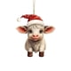 thumbnail image 1 of Decoración Navideña Personalizada, Regalo de Vaca, Adornos Colgantes para Árbol de Navidad, 1 of 4