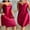 Red, variant on Sakmal Nightgowns Women Silky Plus Size Chemises Night dress Sleeveless Black Chemises for Women
