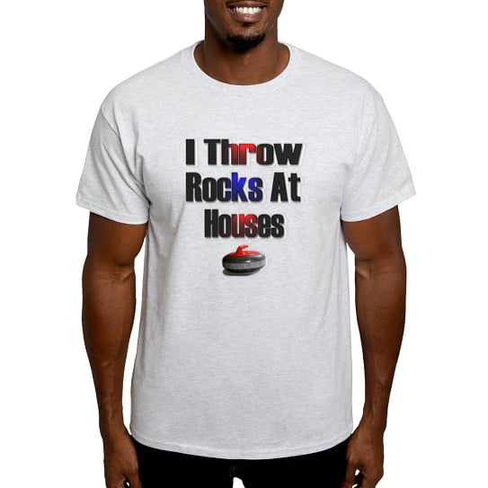 CafePress - I Throw Rocks At Houses Light T Shirt - Men's Classic Cotton T-Shirts
