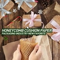 thumbnail image 6 of Littleduckling Packaging Paper Honeycomb Cushioning Wrapping Roll Paper Perforated-Packing Paper Log Pulp Paper for Packing & Moving Void Fill Paper, 6 of 8