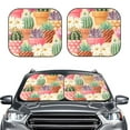 thumbnail image 2 of Haiem High Detail Succulent And Cactus Car Windshield Sun Shade (2 Pieces) Foldable Windshield Sun Shade Car Accessories for Truck SUV Pickup-Small, 2 of 7