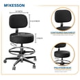 thumbnail image 2 of McKesson Exam Stool With Backrest Black 20 to 27-1/2'' Height Range 5 Casters 81-11001BFRUS393, 1 Ct, 2 of 4