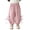 Q89 Pink, variant on Angala Toddler Girls Active Pants Bowknot Relaxed Fit High Waisted Fall Casual Girls Baggy Pants Size 4-5 Years Light Green