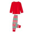 thumbnail image 5 of TSEXIEFOOFU Family Matching Christmas Pajamas, Cartoon Snowman Print Long-Sleeved Tops + Elastic Waist Snowflake Pattern Trousers Sleepwear, 5 of 9