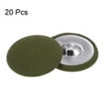 thumbnail image 3 of Uxcell 20pcs 48L Fabric Cloth Covered Button 30mm Metal Shank Round Sewing Buttons for Suits Dress Blouses, Navy Green, 3 of 5