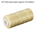 thumbnail image 2 of Unique Bargains Sand Polyester Waxed Leather Sewing Thread, 55 Yards, 2 of 6