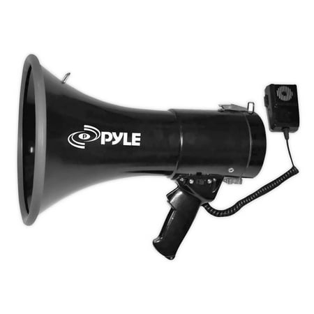 PYLE PMP53IN - Megaphone Speaker - PA Bullhorn with Siren Alarm Mode, Handheld Microphone, AUX Input, Volume