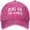 A-Hot Pink60, variant on Unisex Baseball Caps Letter Print Curved Brim Washed Cap Casual Daily Activities Headwear