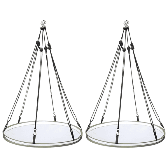 2 Pcs Seed Catcher for Bird Feeders, 16 in / 40.6 cm Hanging Outdoor Bird Seed Catchers for Outdoor Feeders, Yard Bird Feeding Tray for Attracting Wild Birds