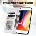 thumbnail image 4 of Compatible avec iPhone 8 Plus Étui Portefeuille Motif Animaux Mignons avec Fentes pour Cartes Couverture Rabattable, 4 of 5