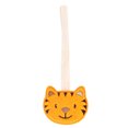 thumbnail image 3 of Etiqueta de nombre para niño, diseño de dibujos animados, felpa suave y bonita, ligera, portátil, amplia aplicación, etiqueta de equipaje de animales, tigre, 3 of 5
