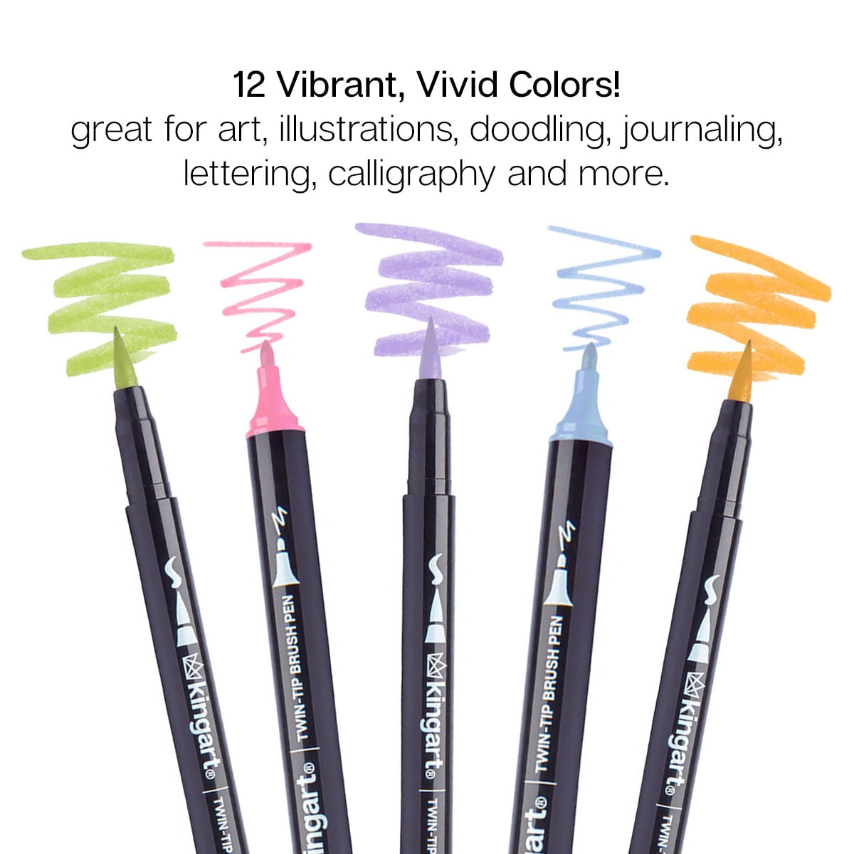 PRO Twin-Tip™ 445 Series Brush Pen Art Markers, Set of 96 Unique