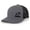 Charcoal/Black, variant on Tropical Palm Trees Beach Vacation Embroidered Mesh Back Trucker Hat, Charcoal/Orange