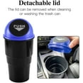 thumbnail image 5 of Automotive Cup Holder Garbage? Mini car Trash can, Small Automatic Portable Trash can with lid, for car Home Office (Blue), 5 of 10