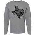 thumbnail image 3 of Inktastic Texas Silhouette Mandala Long Sleeve T-Shirt, 3 of 5