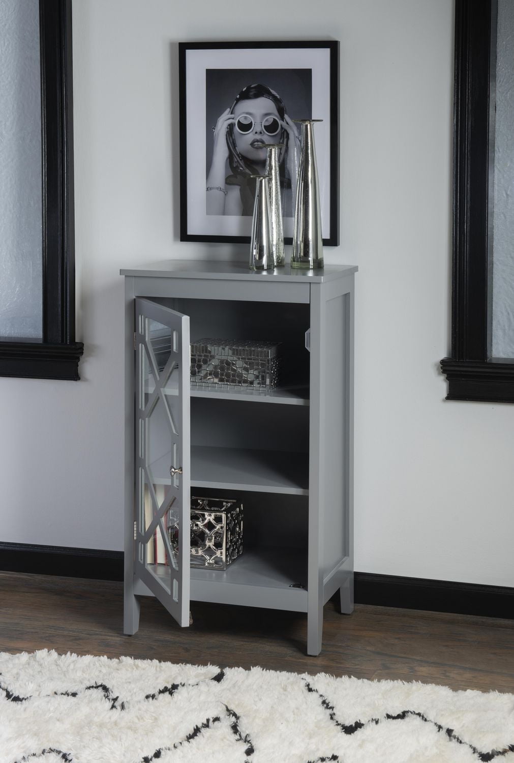 Petite armoire Ronan, gris