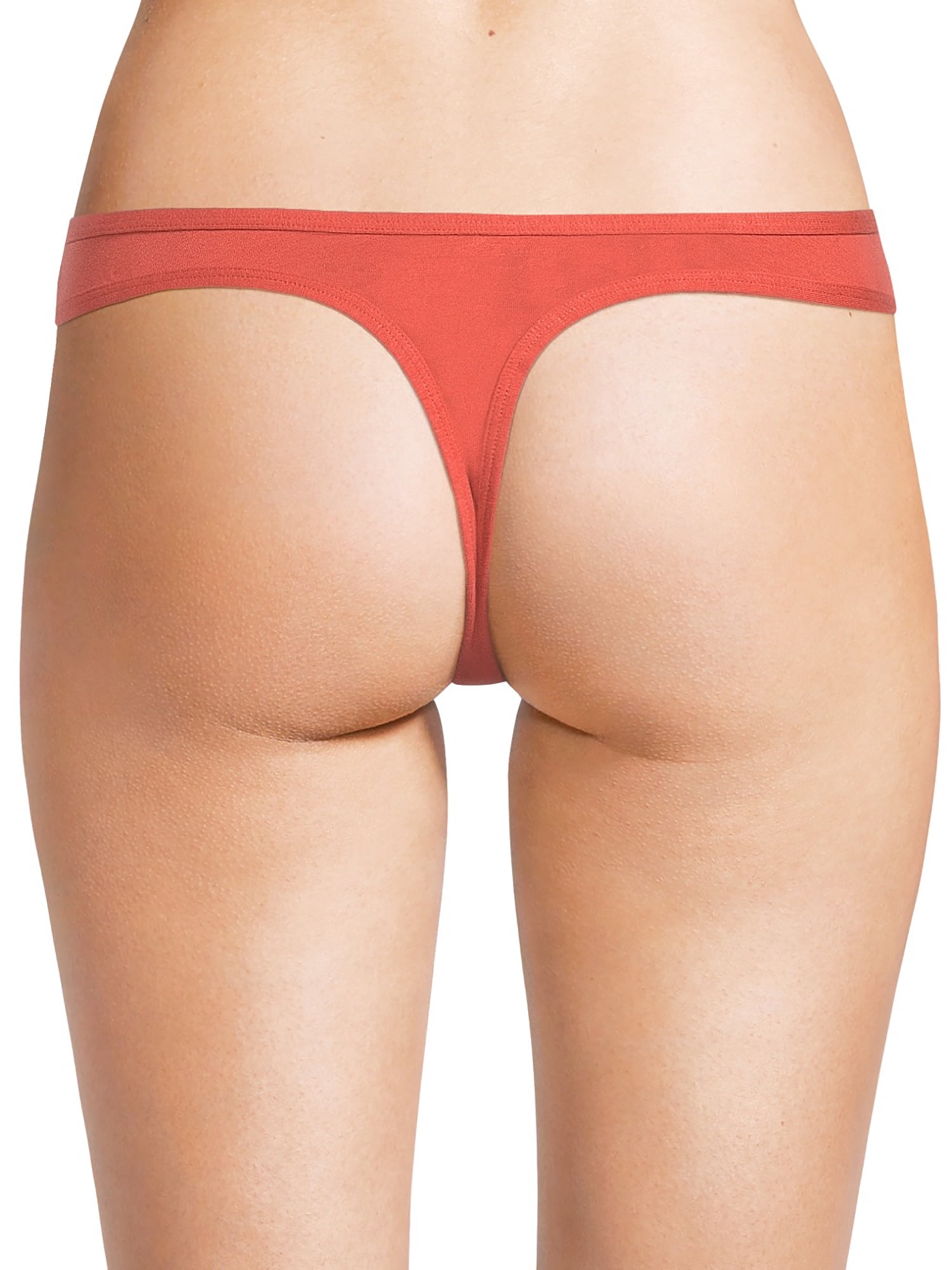 No Boundaries Cotton Thong Panty, Women's and Women's Plus