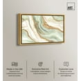 thumbnail image 2 of Green And Gold Mineral, Agate & Geode Wall Art Canvas Wall Art by Art Remedy, Gold Floater Frame, 31.5" x 21.5", 2 of 7