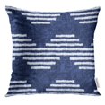 thumbnail image 1 of EREHome Blue Distressed Indigo Dyed Effect Optical Chevron Navy Abstract Pillow Case 16x16 Inches Pillowcase, 1 of 1