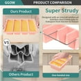 thumbnail image 6 of TINANA Silicone Freezer Tray with Lid 2 Pack, 1 Cup Freezing Food Molds, Make Perfect Soups, Extra Large Ice Cubes for Meal Prep, Sauces, Soups, Stews, Broths, Oven and Dishwasher Safe-Pink, 6 of 7