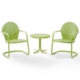 thumbnail image 4 of Crosley Furniture Griffith 3Pc Metal Patio Conversation Set in Key Lime Green, 4 of 8