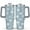 Light Blue White-1, variant on Light Gray White Snowflakes 40 Oz Tumbler with Handle Lid and Straw Stainless Steel Double Walled Vacuum Insulated Cup Merry Christmas Gifts Tumbler for Women Men Friends Outdoor Indoor