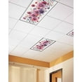 thumbnail image 2 of Fluorescent Light Covers for Ceiling Lights 1 Pack, Pink Spring Floral Magnetic Ceiling Light Covers 2x4ft for Classroom Office School, Watercolor Summer Elegant Botancial Drop Ceiling Light Shade, 2 of 7