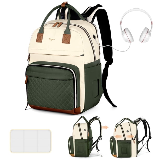 Mochila pañalera Tonyeee expandible 42x30x20 cm 25-37 L