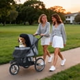 thumbnail image 4 of Gymax 3-Wheel Pet Stroller for Small & Medium Dogs Foldable Cat Stroller Jogger w/ All-Terrain Rubber Tires, 4 of 10