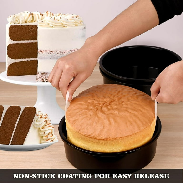 Non Stick Inch Layer Cake Pans Inch Cake Pan HONGBAKE 8-Inch Round