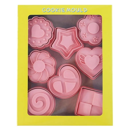 

8 Pcs Cookie Cutters 3D Cartoon Cookie Cutters Set Biscuit Moulds_ Cookie Y8S2