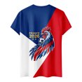 thumbnail image 4 of Women's Football Graphic T-Shirt,V-Neck Short Sleeve Graphic Print T-Shirt, Lightweight Summer Casual Soft Top for Everyday Wear for Soccer Tournament 2026 Yellow Size: L, 4 of 4