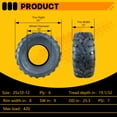 thumbnail image 3 of Pneu VTT Haute Performance 25X10-12 6PR SU37, 3 of 6