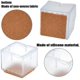 thumbnail image 3 of 16 Piezas Gorros de Silla de Silicona Almohadillas de Fieltro para Pies Gorros de Silla Protectores de Patas de Silla, 3 of 5