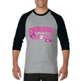 thumbnail image 1 of Artix - Mens Raglan Sleeve Baseball T-Shirts - Cheerleader Bow 2 Toe, 1 of 5