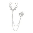 thumbnail image 5 of Christmas Reindeer Brooch Pin Xmas Label Pin Party Prom Rhinestone Deer Pin, 5 of 7