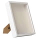 thumbnail image 5 of Caja de sombra de madera con marco, caja de sombra profunda, 21,9 cm x 27 cm, vitrina para exhibición conmemorativa Blanco, 5 of 9