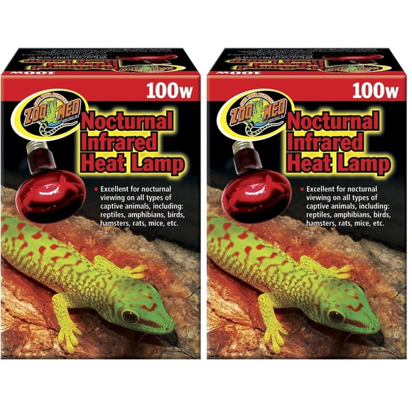 Lámpara de Calor Infrarroja Nocturna Zoo Med 100W (Paquete de 2)