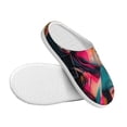 thumbnail image 3 of Kdxio Vibrant Street Art Portrait Women's Men's Slippers Plush Slip-On House Slipper for Winter Indoor Soft Cushion Non-slip Fluffy Slides Slippers-11, 3 of 7