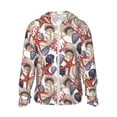 thumbnail image 1 of Fotbe Starfish Shell Chaqueta con Protección Solar UPF 50+ para Hombre y Mujer, Camisa con Capucha y Bolsillos-Large, 1 of 7