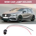 thumbnail image 5 of T10 W5W Auto Light Bulb Socket Lamp Holder Connector Extension x 2,2 x Car Light Socket,Black, Red, 5 of 8