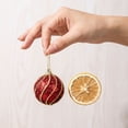 thumbnail image 6 of Kokovifyves 6Pcs 1.77" Red Glitter Christmas Ball Ornaments Set for Xmas Tree Decorations with Hanging Strings for Festive Home Party, 6 of 7