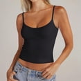 thumbnail image 3 of Women’s Scoop Neck Adjustable Strap Sleeveless Tank Top Soft Stretchy Fitted Camisole Basic Layering Shirt for Daily Wear, 3 of 8