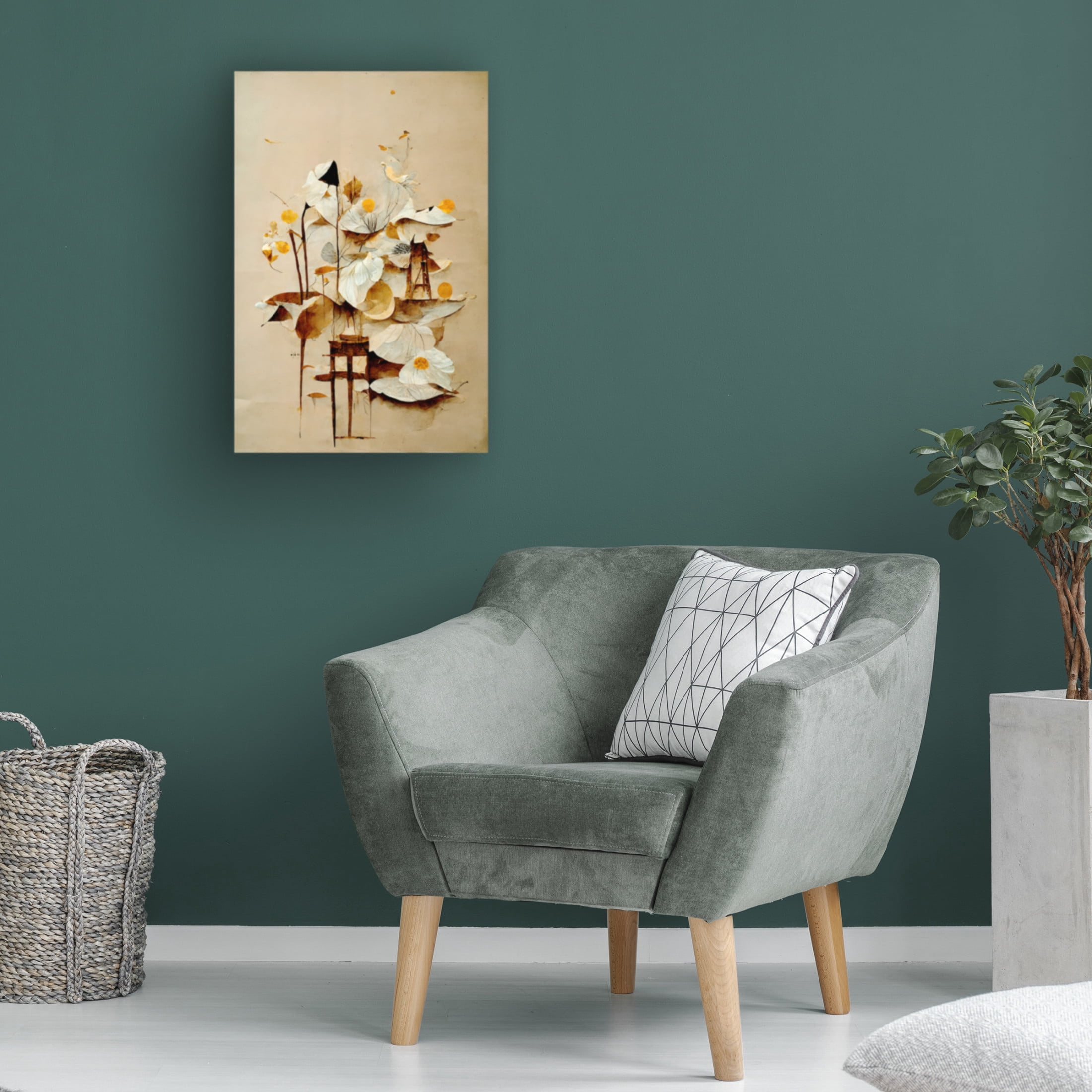 Canvas Wall Art - Treechild 'Primula' Wall Art for Living Room, Bedroom, or Office D?cor by Trademark Fine Art - 16 x 24 Inches