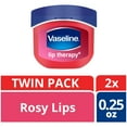 thumbnail image 4 of 2 Vaseline Therapy Lip Balm 0.25 Oz Rosy Flavor Petroleum Jelly Mini Jar Lipbalm, 4 of 8