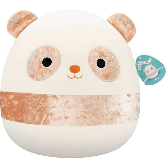 Original Squishmallow Bee The Peach Velvet Panda 14" Plush